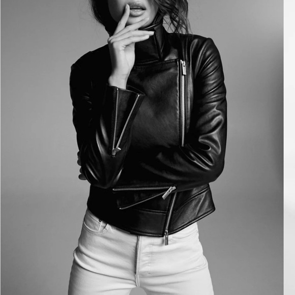 Mackage leather biker jacket - Picture 2 of 12